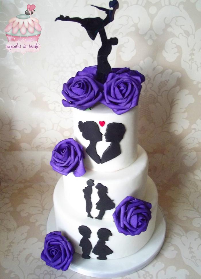 Love story cake