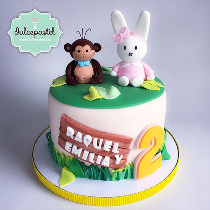 Torta Mico-Conejo - Monkey-Rabbit Cake