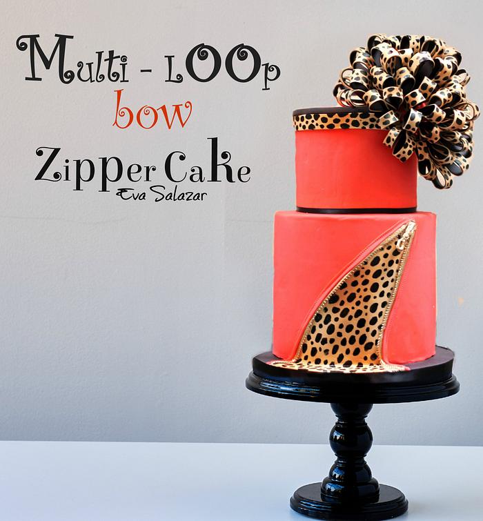 Multi Loop Bow Zipper Cake