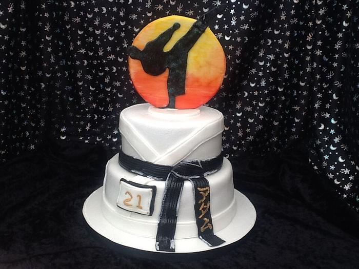 Karate Birthday Cake