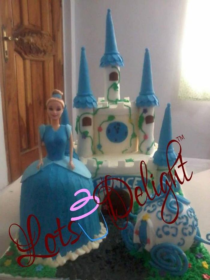 cinderella castle cake