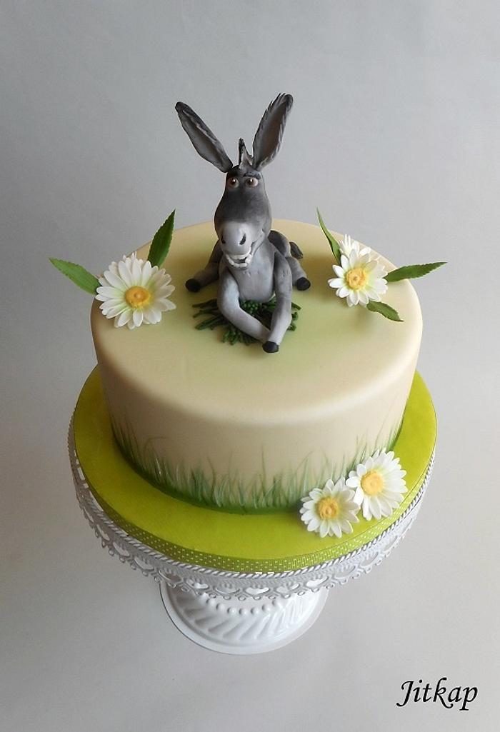 Birthday cake with the donkey