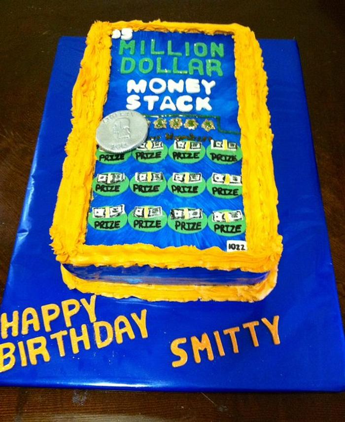 Lottery ticket cake