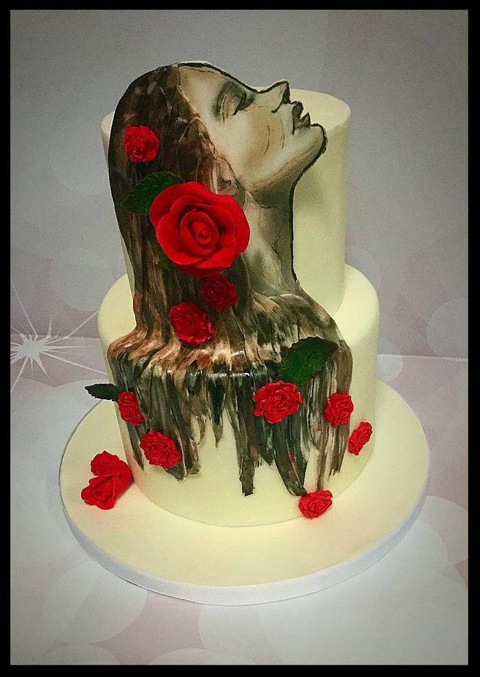 Painted lady cake 