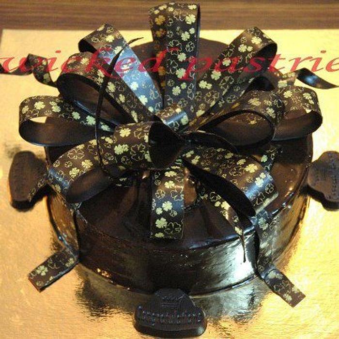 Chocolate ribbon cake :)