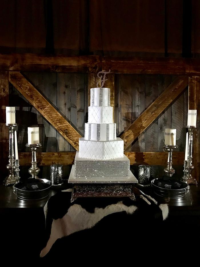Country Glam Wedding Cake