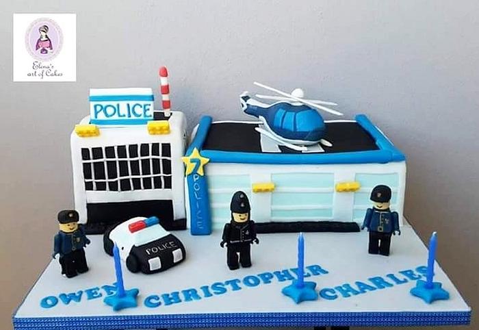 Lego police cake