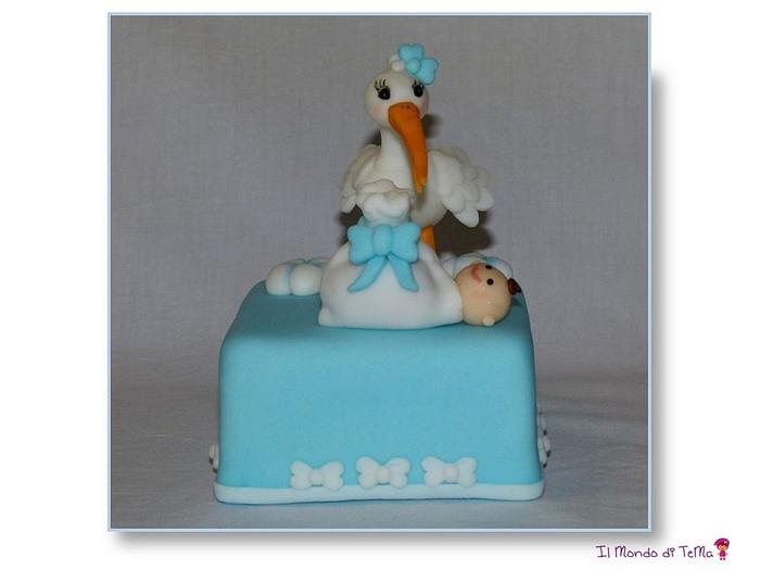 The stork for a baby boy