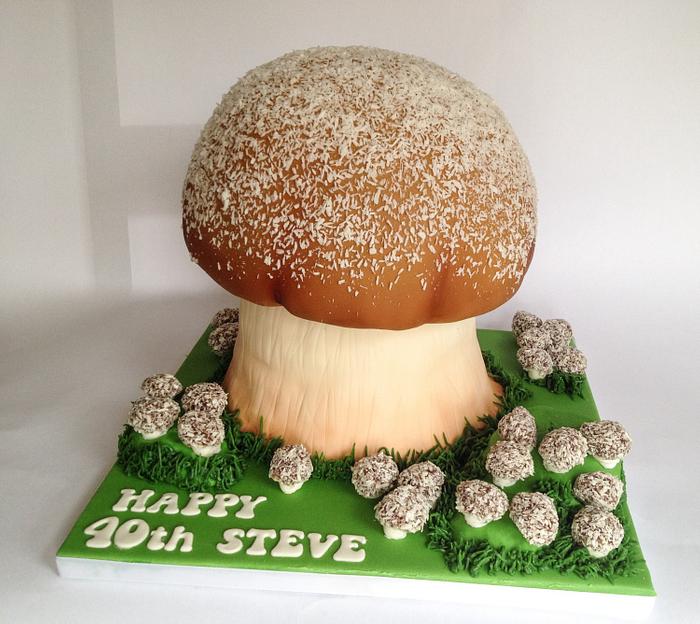 Coconut mushroom cake