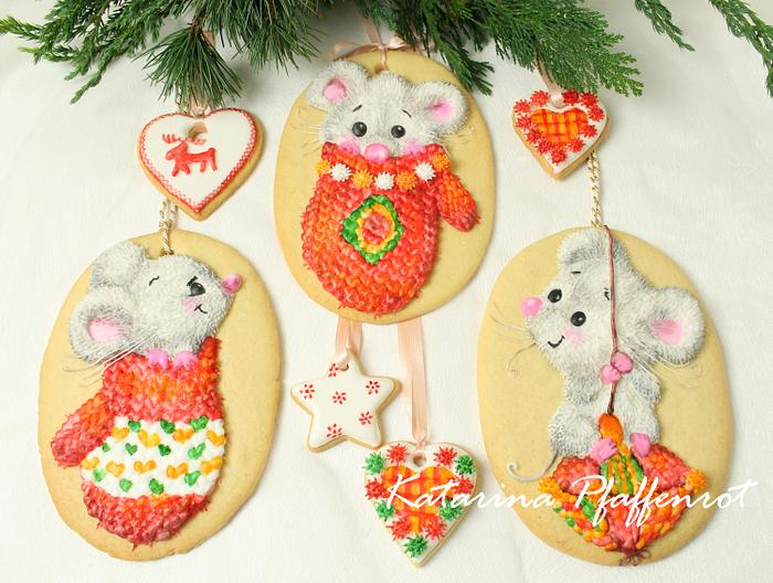 Christmas mouse cookies