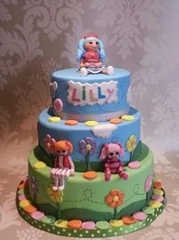 Lalaloopsy birthday cake
