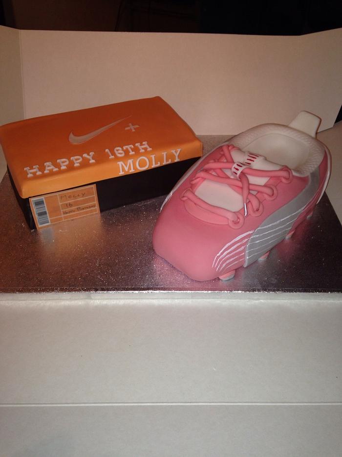 Nike shoe box and football boot