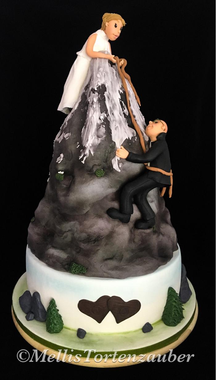 Mountain Wedding cake