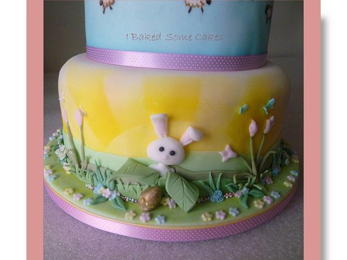 A Painted Easter Collab Cake