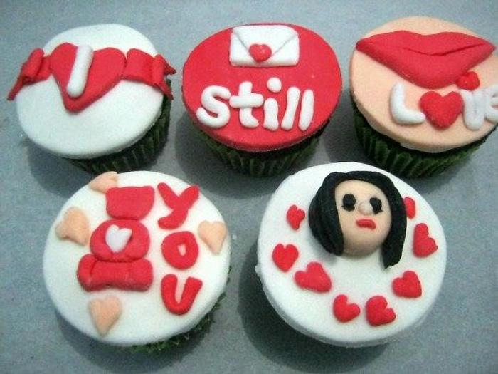 Love cupcake toppers