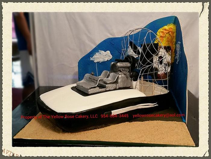 The Black Widow Airboat Cake