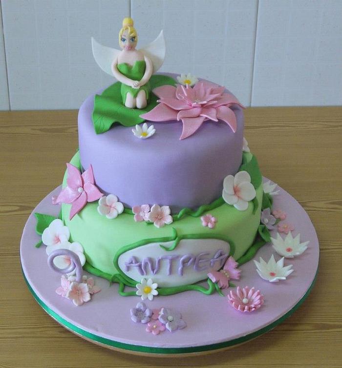 Tinkerbell theme cake