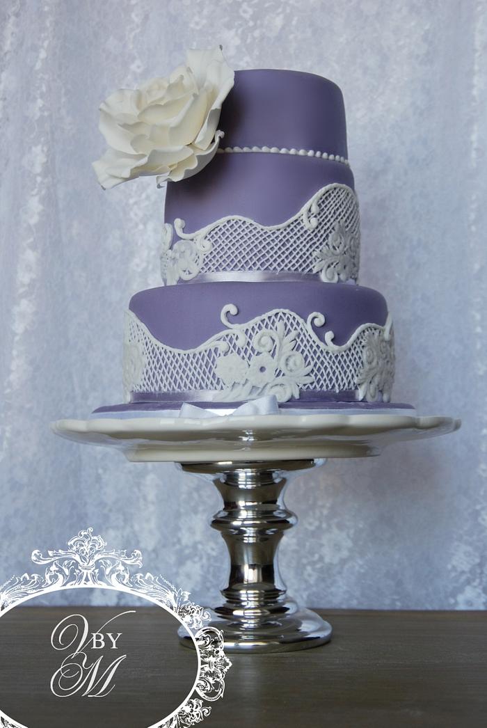 Purple Lace Cake