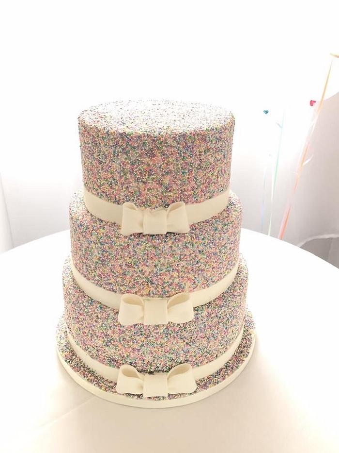 Sprinkles wedding cake 
