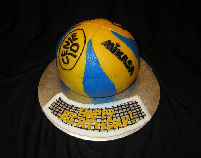 Mikasa Volleyball Cake
