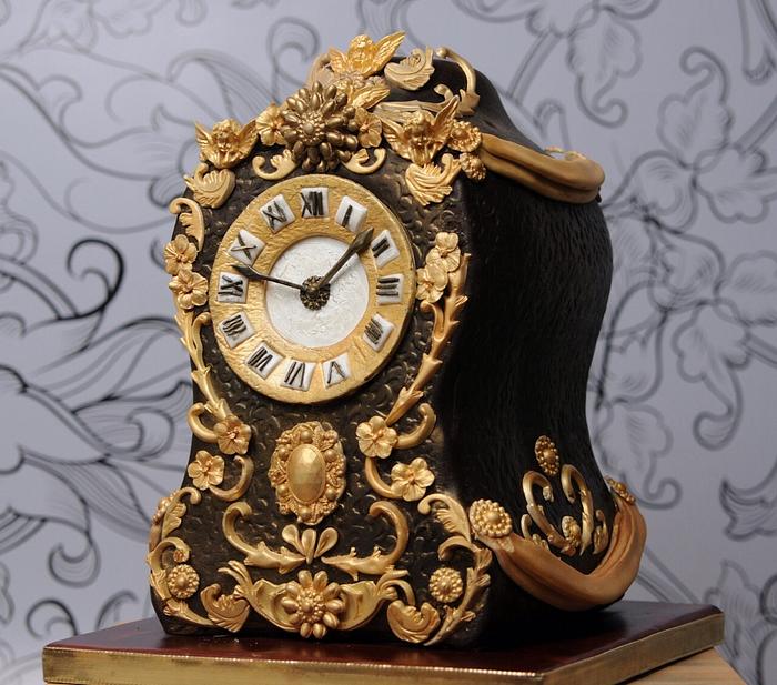 3D Vintage clock cake 