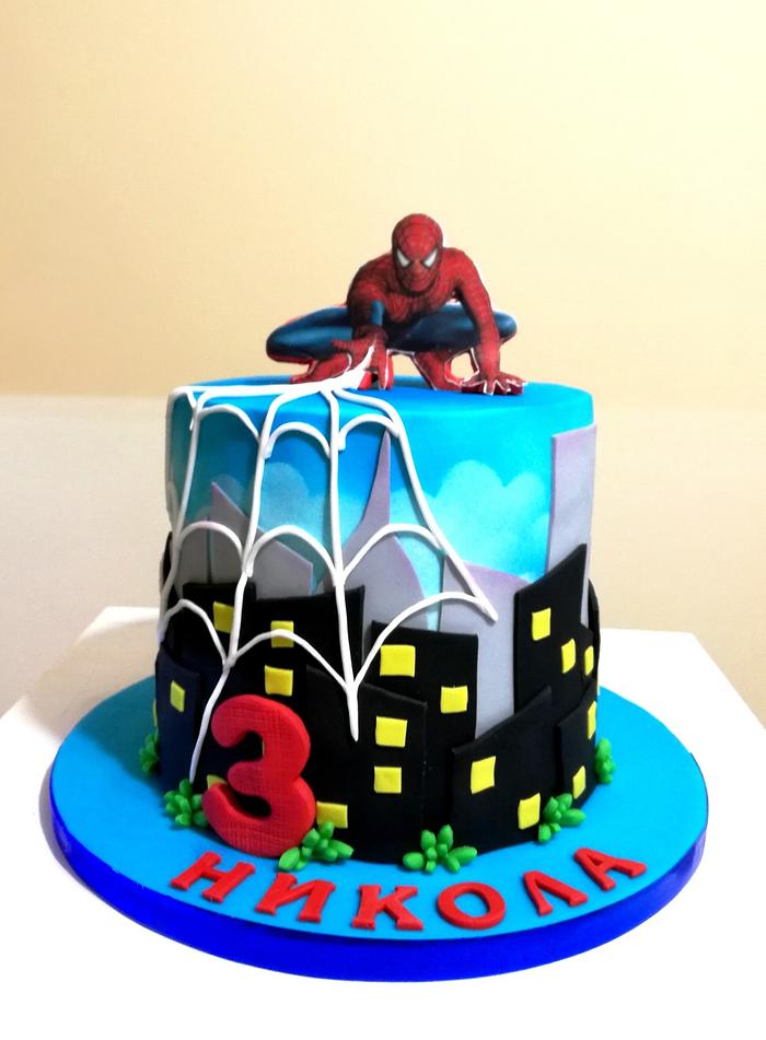 Spiderman - Decorated Cake by KamiSpasova - CakesDecor