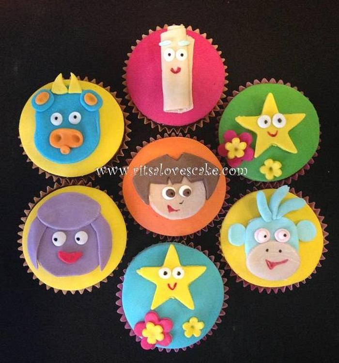 Dora the Explorer cupcakes