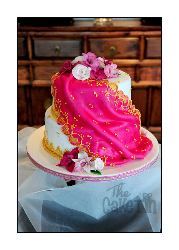 Sari Wedding Cake