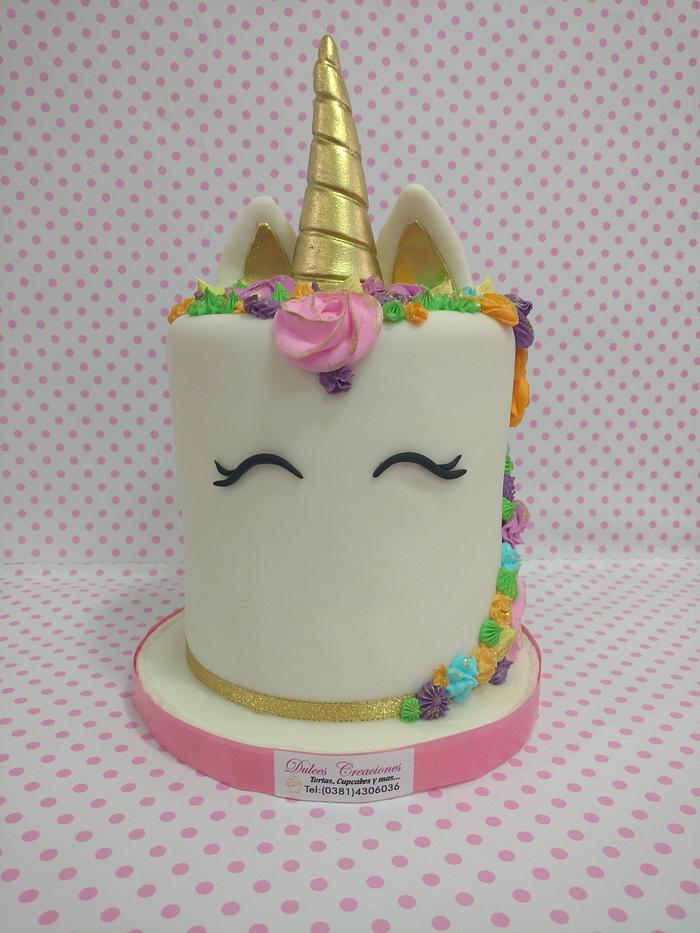 Unicorn with gold touch