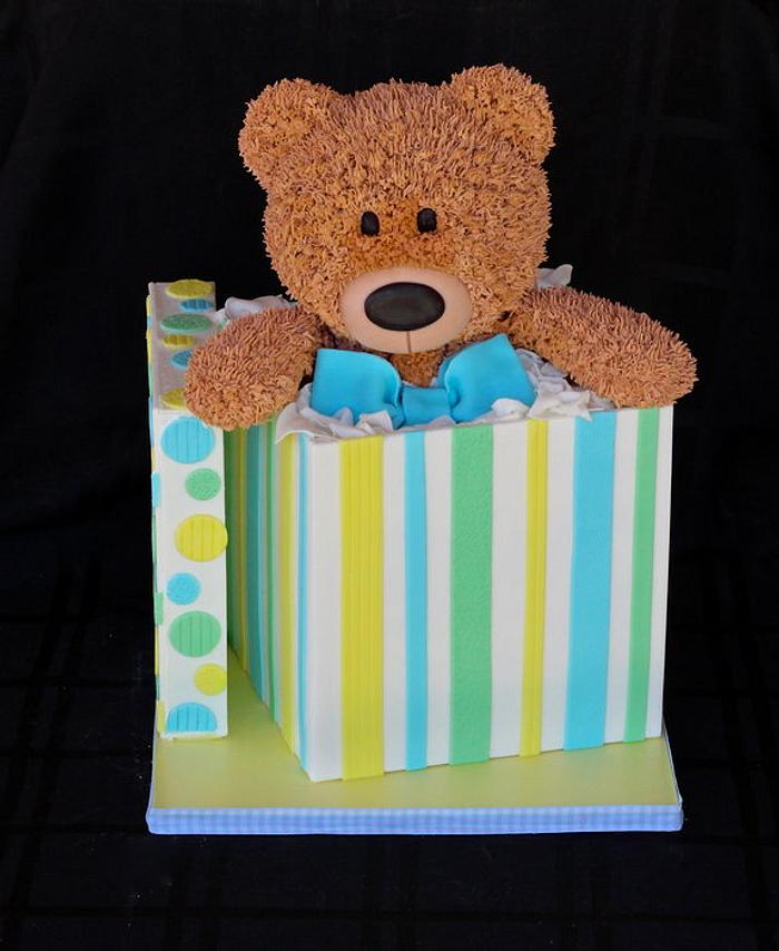 Teddy Bear in a Gift Box 