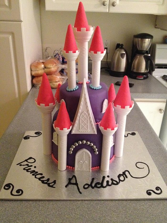Castle cake for Addy