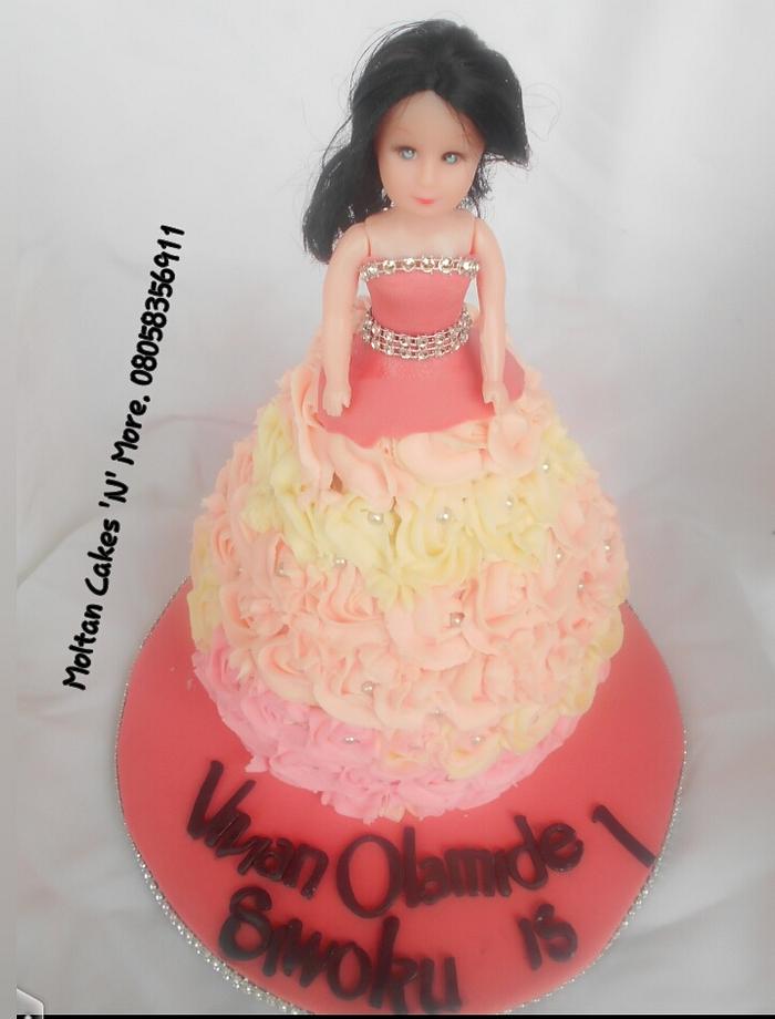 Barbie Doll Cake