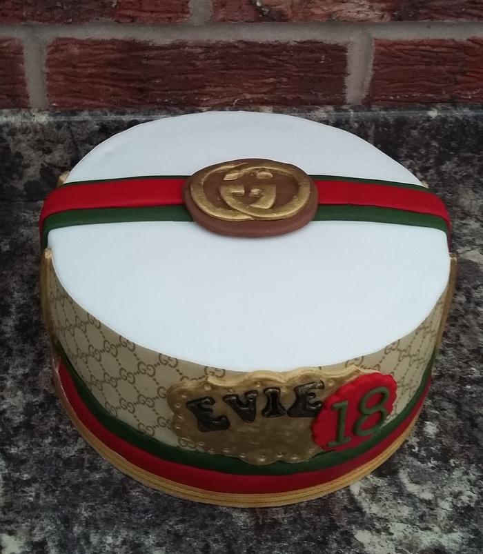 Gucci logo Birthday cake