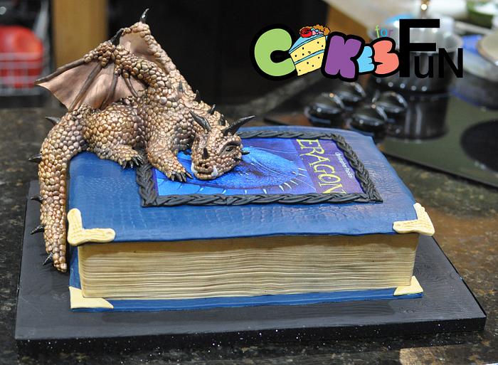 Dragon Book Cake