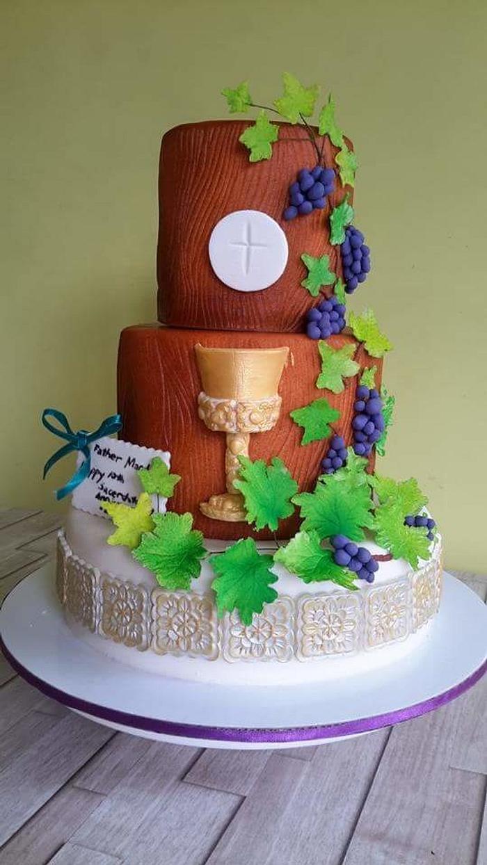sacerdotal anniversary cake