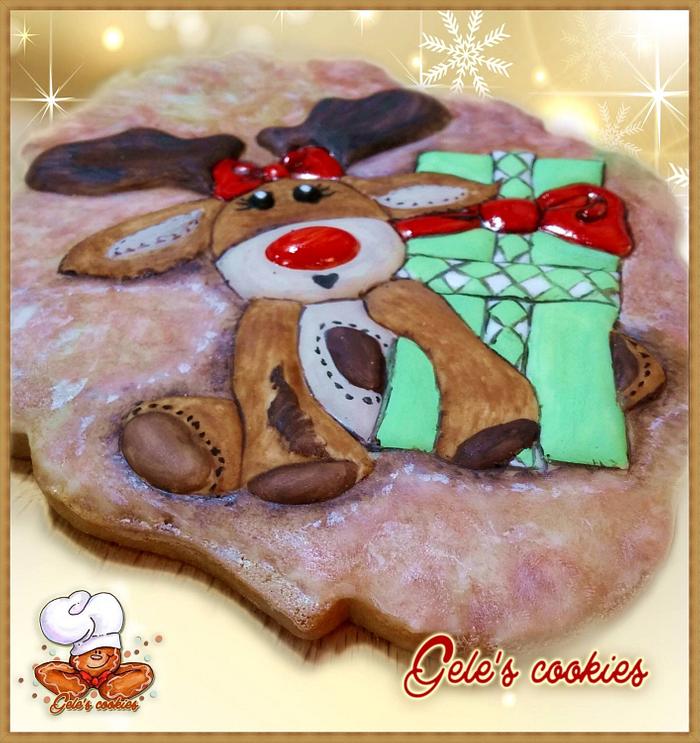 Rudolph the reindeer cookie