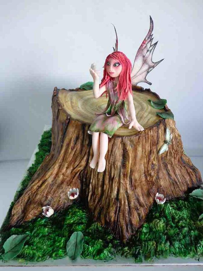 Woodland fairy cake