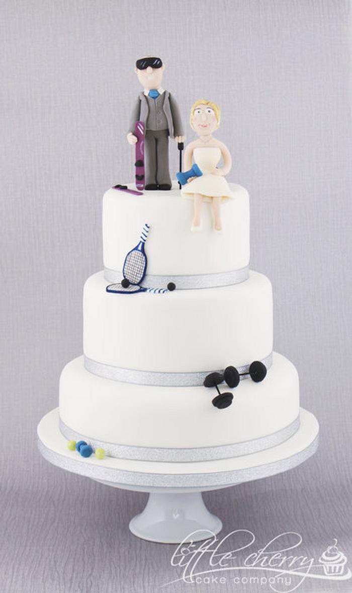 Sports Wedding Cake