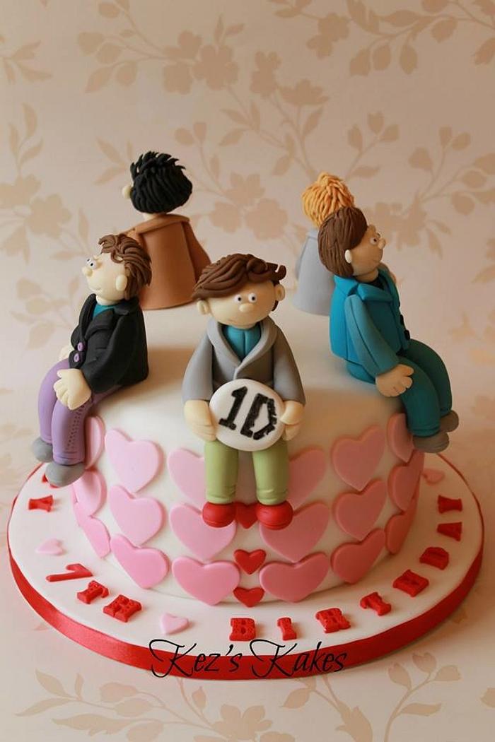 One Direction '1D' cake