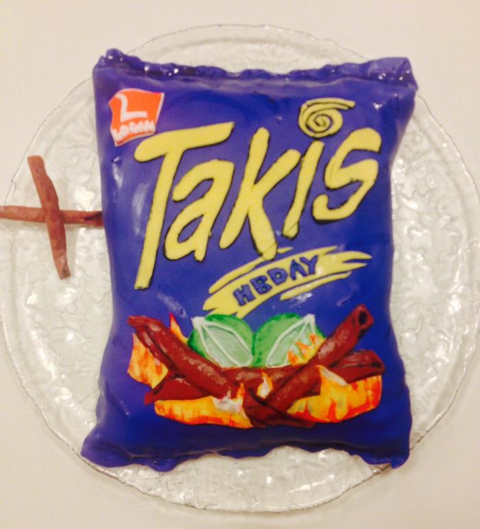 Takis Chip Bag Birthday Cake