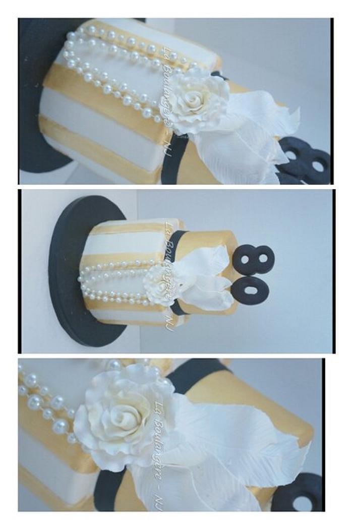20s/Gatsby inspired cake
