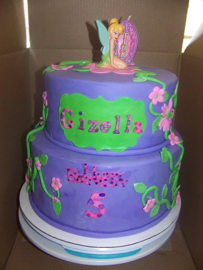 Tinkerbell Cake. 