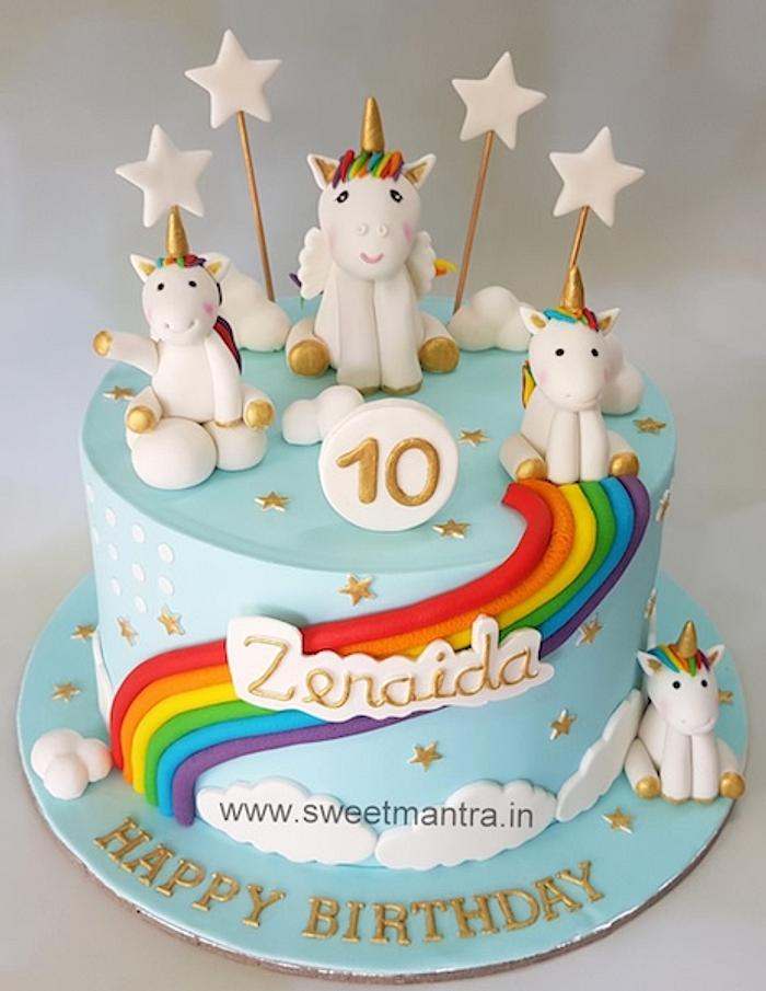 Order Unicorn Fondant Cake Online Same day Delivery Kanpur
