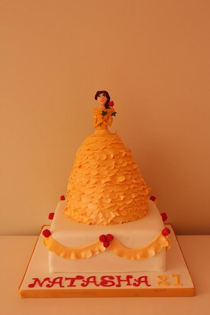 Belle two tier cake 