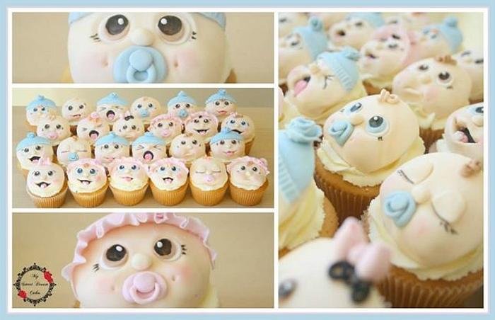 Baby Face Cupcakes