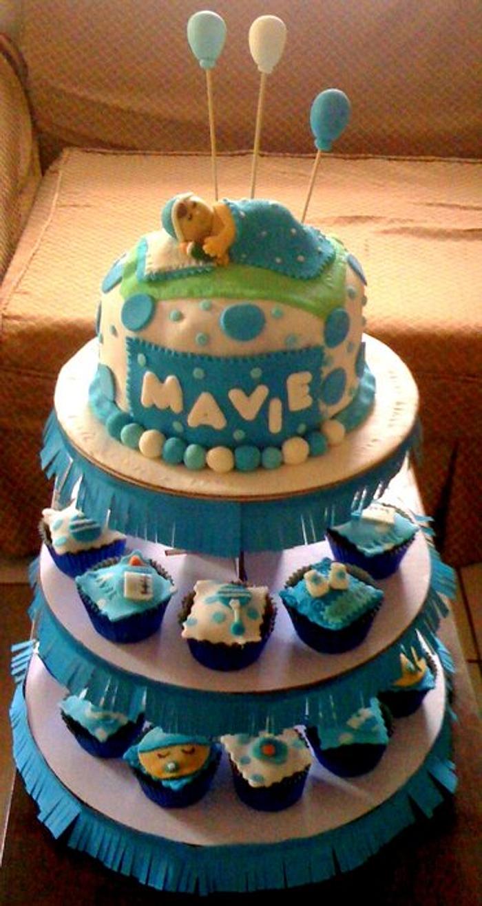 BAPTISMAL CAKE FOR MAVIE