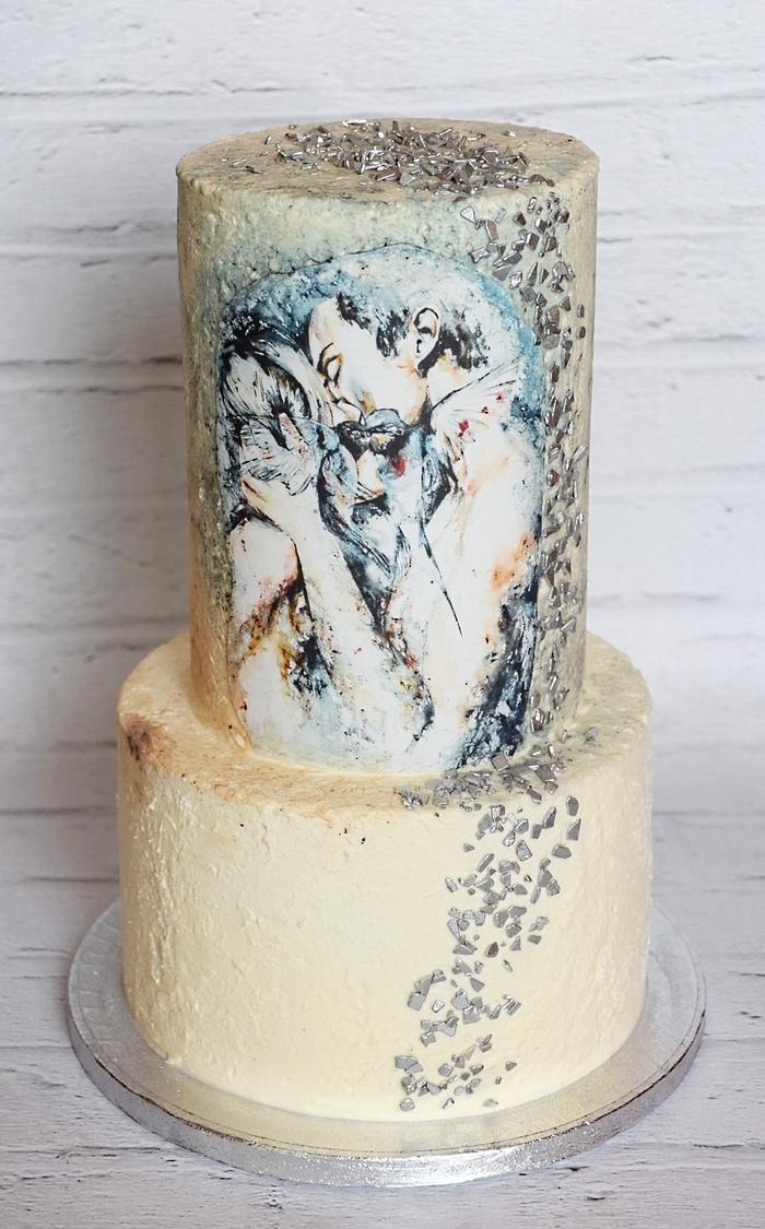 Love dance-wedding cake