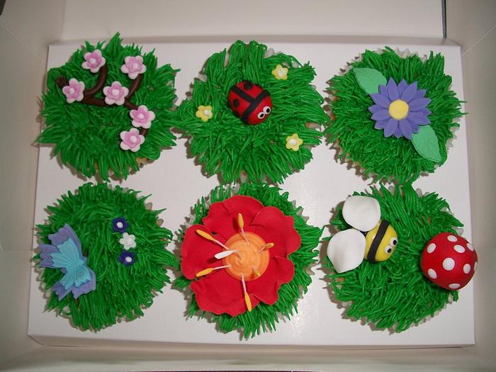 Garden Themed Cupcakes