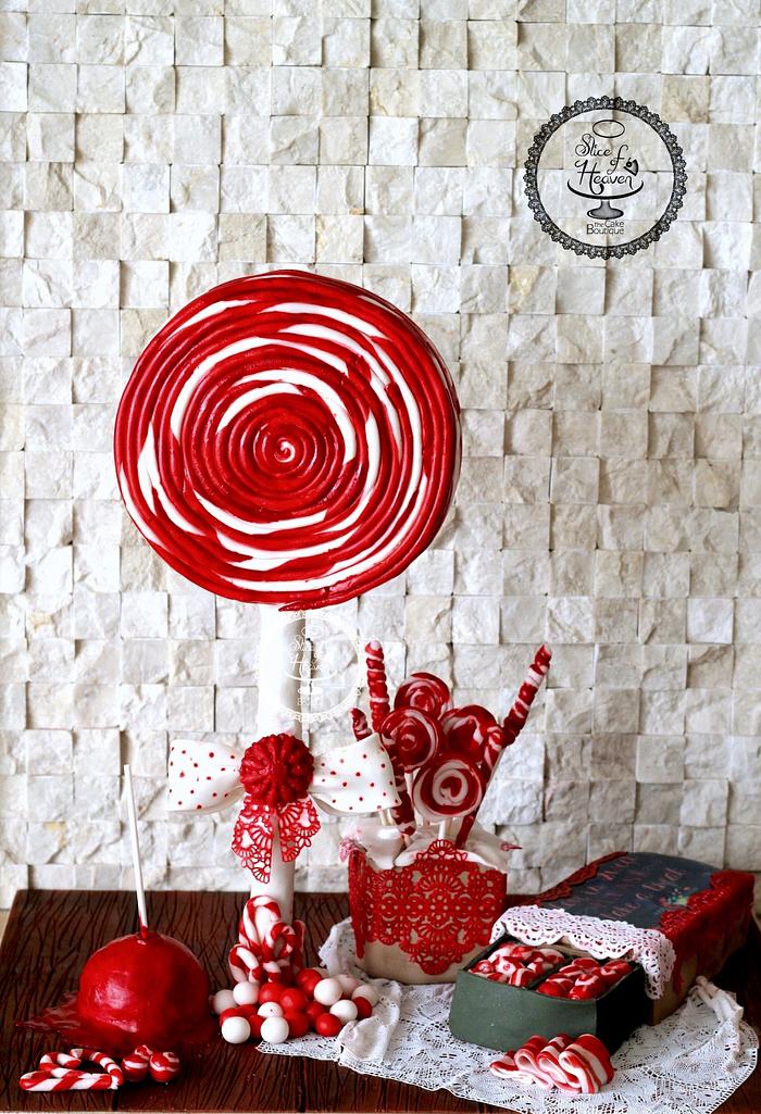 Lollipop Candy Cake- Gravity Defying