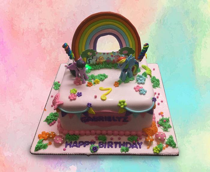 Pony Rainbow Cake
